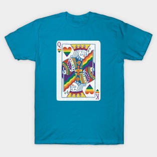 Funny Queer King Playing Card // LGBT Gay Pride Rainbow Parody T-Shirt